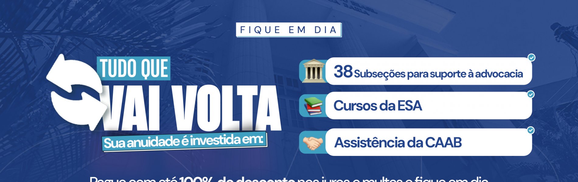 [OAB-BA lança programa de regularização financeira para o exercício de 2026]