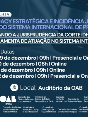 [Advocacy Estratégica em Direitos Humanos: Utilizando a Jurisprudência da Corte IDH como Ferramenta de Atuação no Sistema Interno]