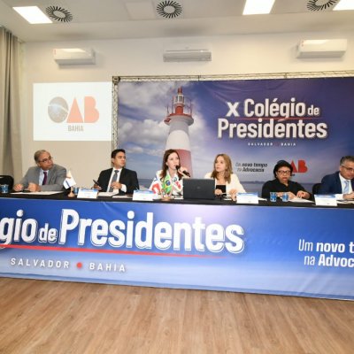 [X Colégio de Presidentes de Subseções da OAB da Bahia no Centro de Convenções Salvador]