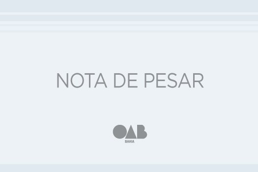 [Nota de pesar pela morte do advogado Sidney Joarley Souza Silva]