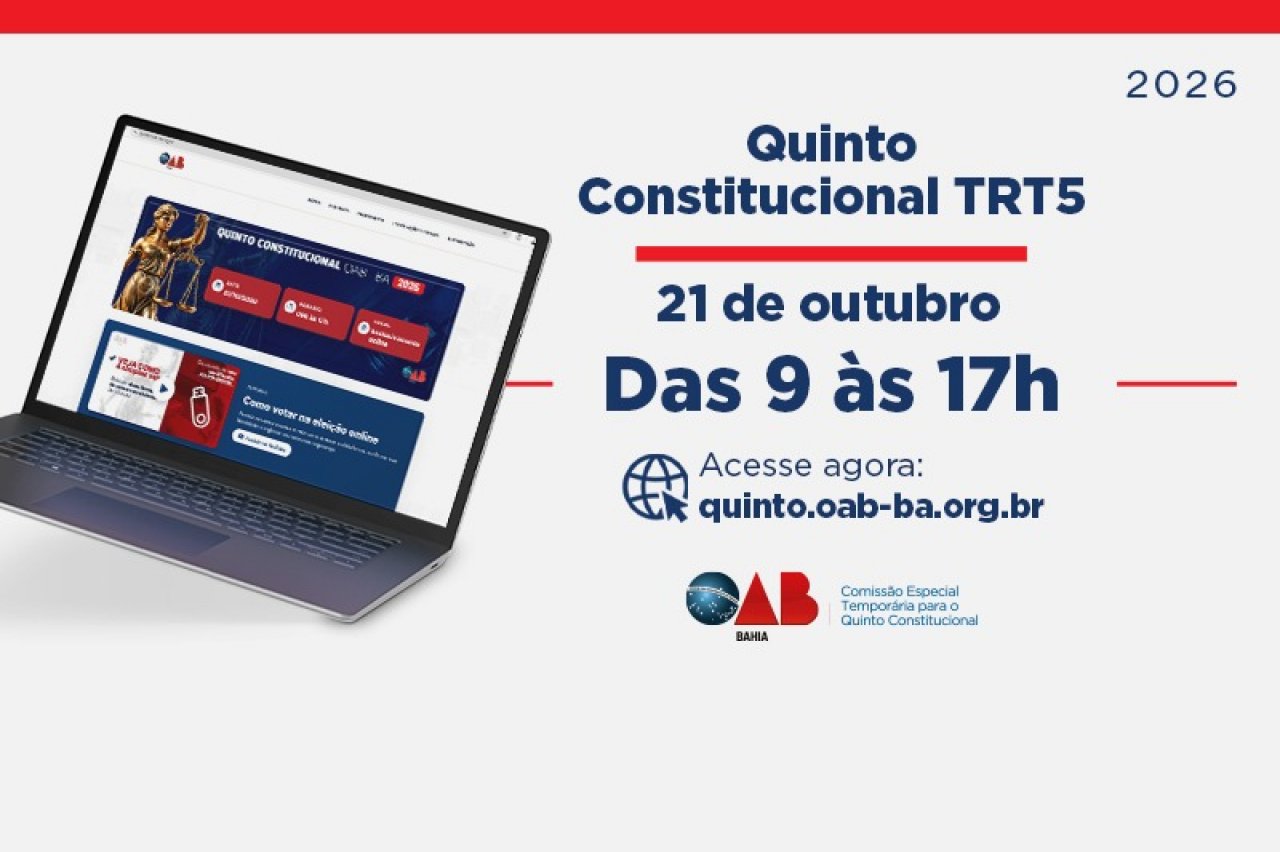[Quinto Constitucional: advocacia define lista sêxtupla no dia 21 de outubro]
